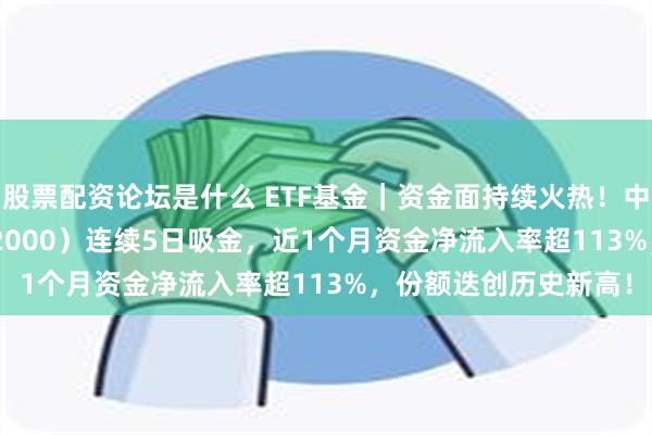 股票配资论坛是什么 ETF基金｜资金面持续火热！中证100ETF基金（562000）连续5日吸金，近1个月资金净流入率超113%，份额迭创历史新高！