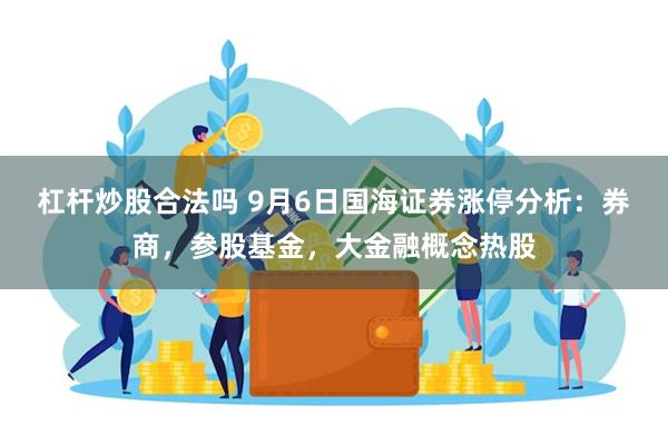 杠杆炒股合法吗 9月6日国海证券涨停分析：券商，参股基金，大金融概念热股