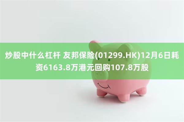 炒股中什么杠杆 友邦保险(01299.HK)12月6日耗资6163.8万港元回购107.8万股