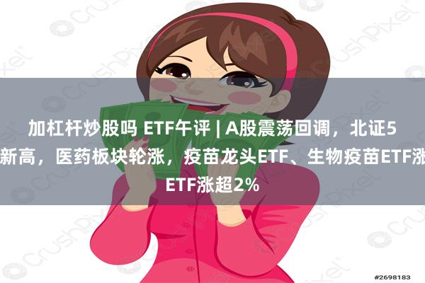 加杠杆炒股吗 ETF午评 | A股震荡回调，北证50再创新高，医药板块轮涨，疫苗龙头ETF、生物疫苗ETF涨超2%