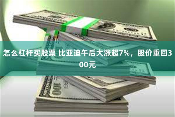 怎么杠杆买股票 比亚迪午后大涨超7%，股价重回300元